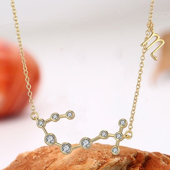 Crystal & 18K Gold-plated Scorpio Necklace - Picture 5 of 5